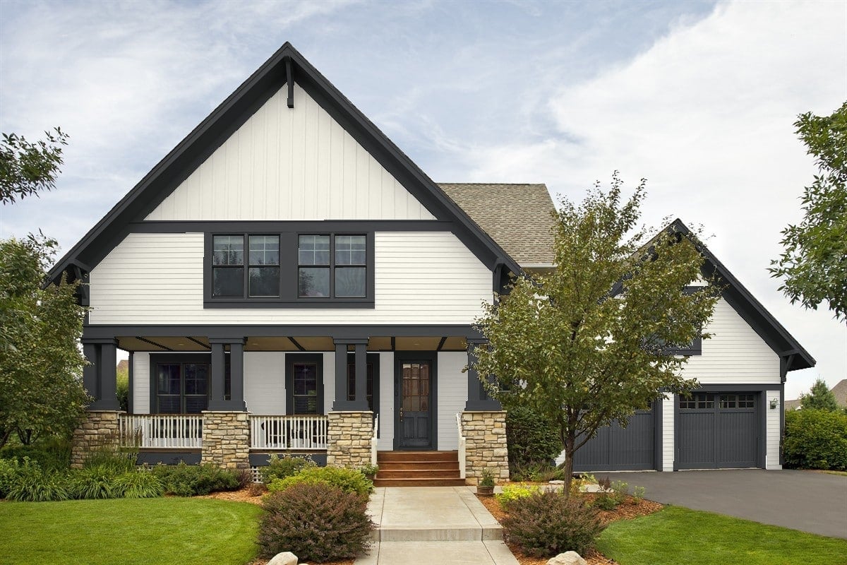 Best Paint Colors for a White House With Black Trim – Welsh Design Studio
