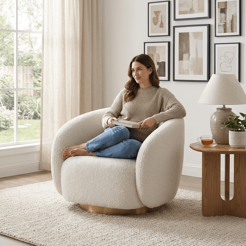 Brok 360° Swivel Chair - Modern Elegance & Comfort - Kingsman – Kingsman Furnitures