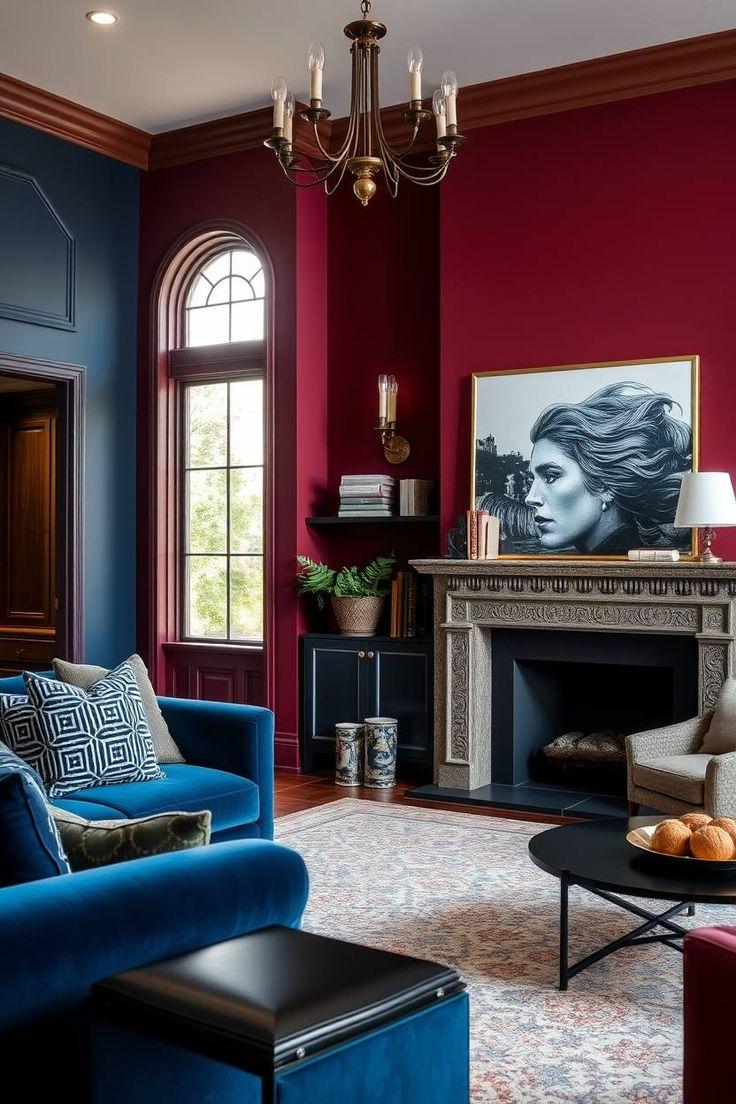 Burgundy Colour Combination Paint Ideas for Wall | JSW Paints