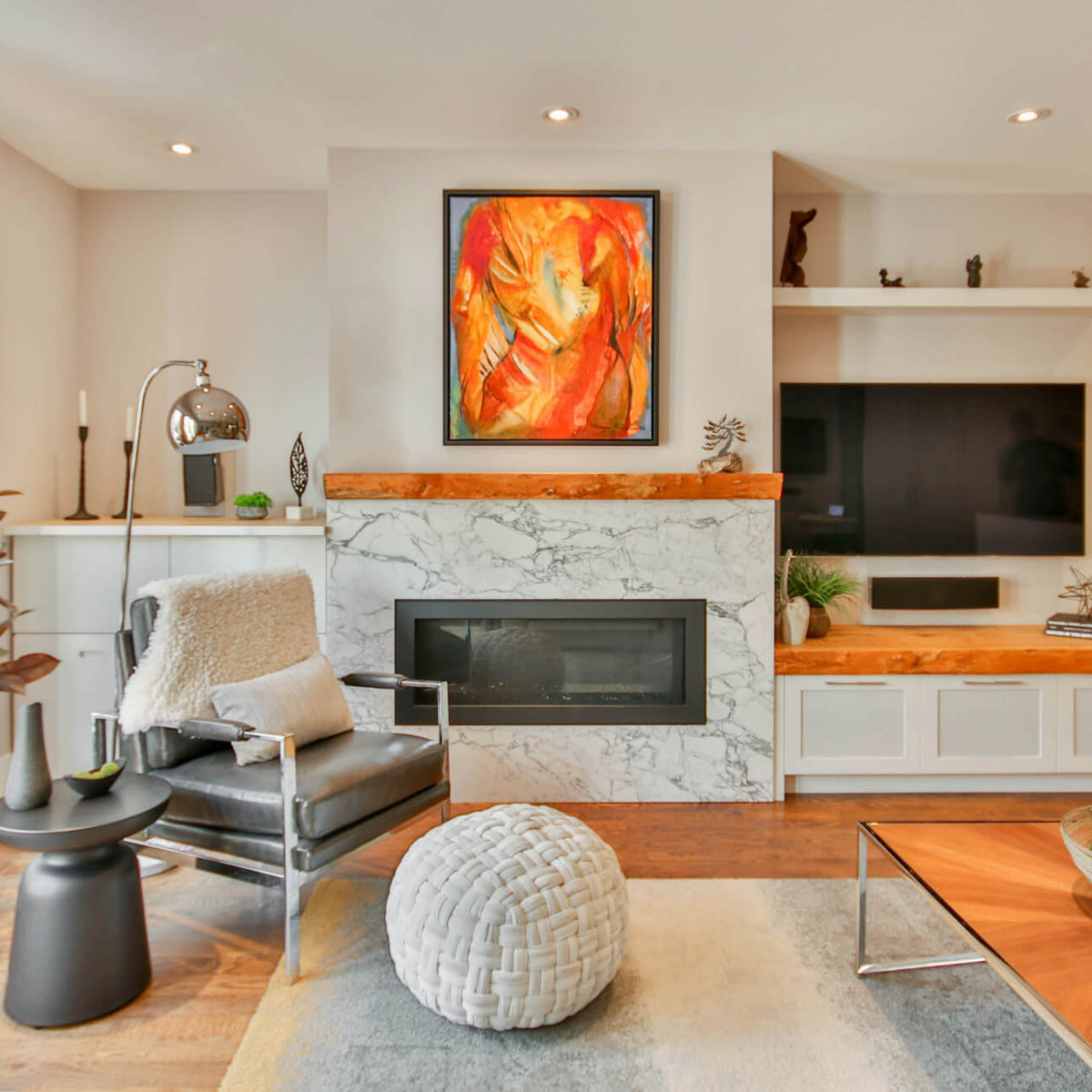Can I Use Marble Tiles Around A Fireplace?