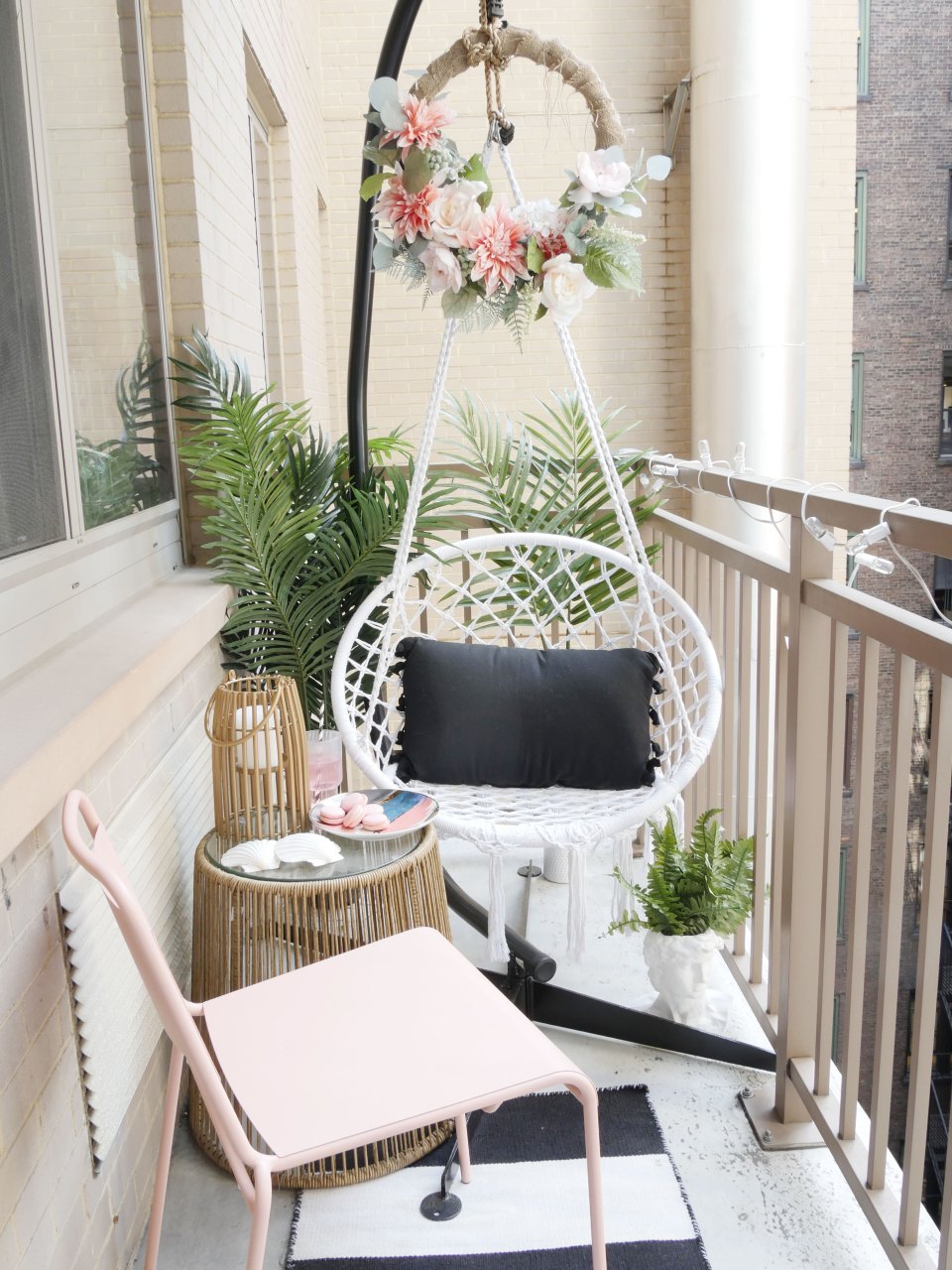 Chic, Rental Balcony Makeover for Under $300 - City Chic Decor
