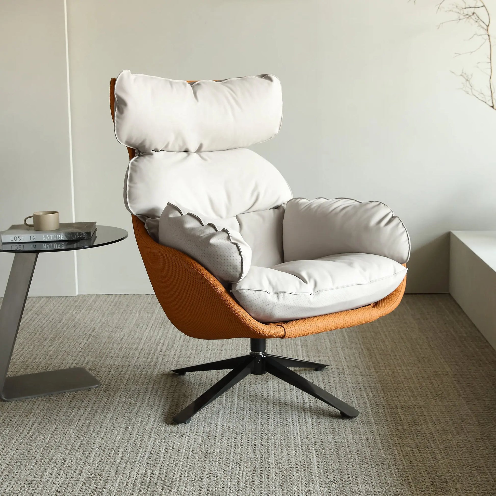 Comfort Leisure High Back Swivel Lounge Chair in Home|Eureka Ergonomic