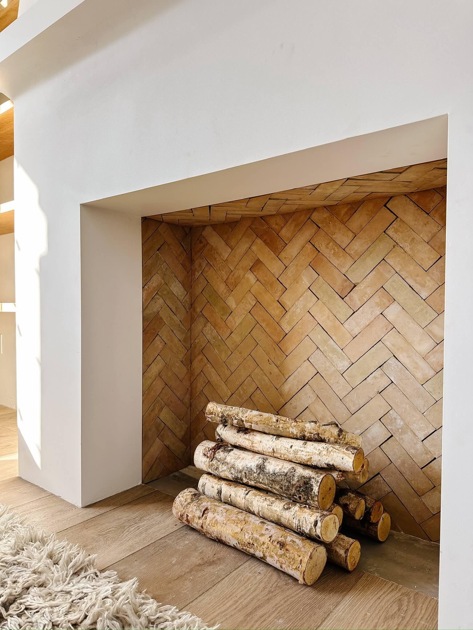 DIY Fireplace Tiling - Angela Rose Home