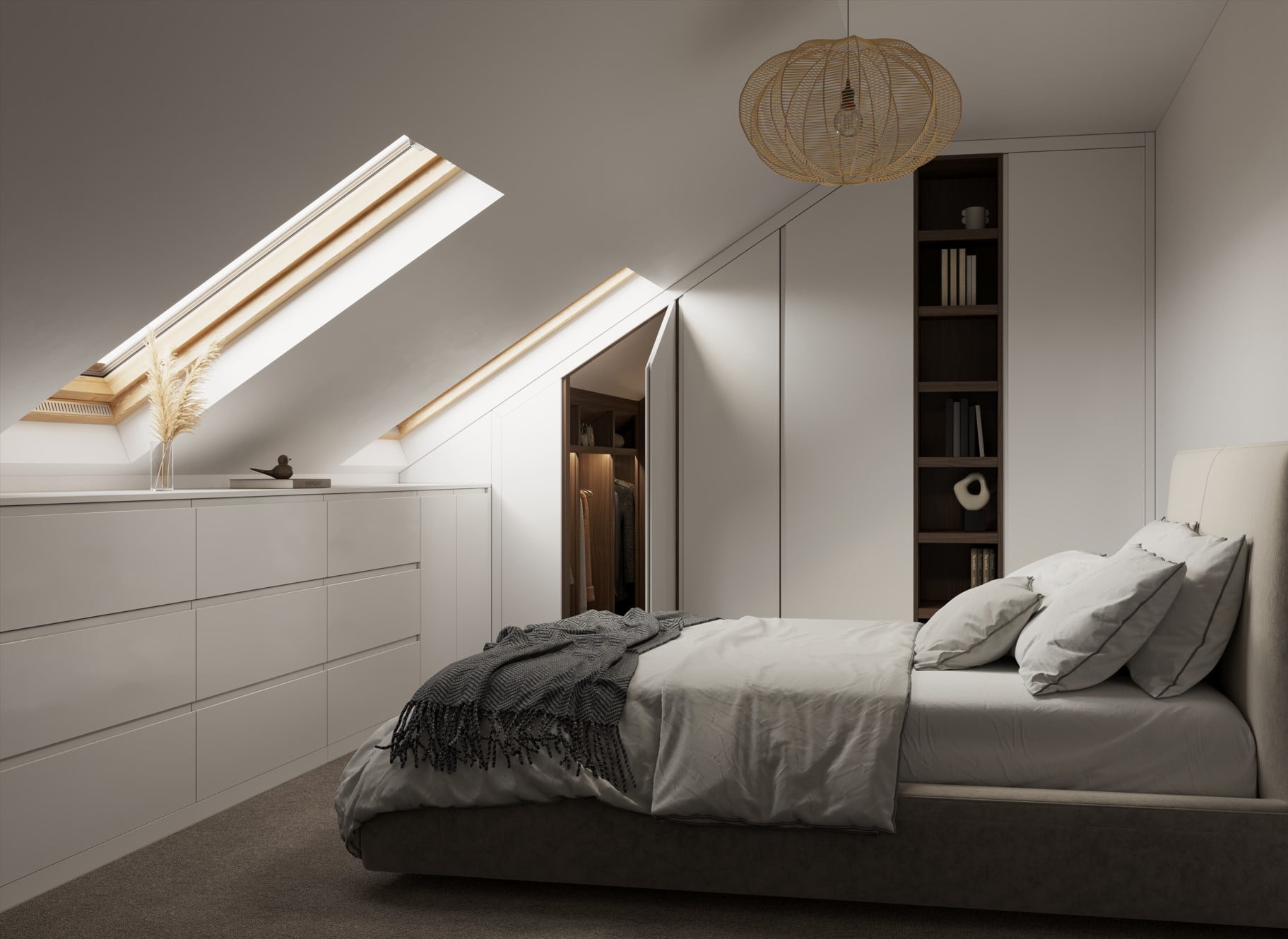 Fitted Sloping Ceiling Wardrobes London | Urban Wardrobes