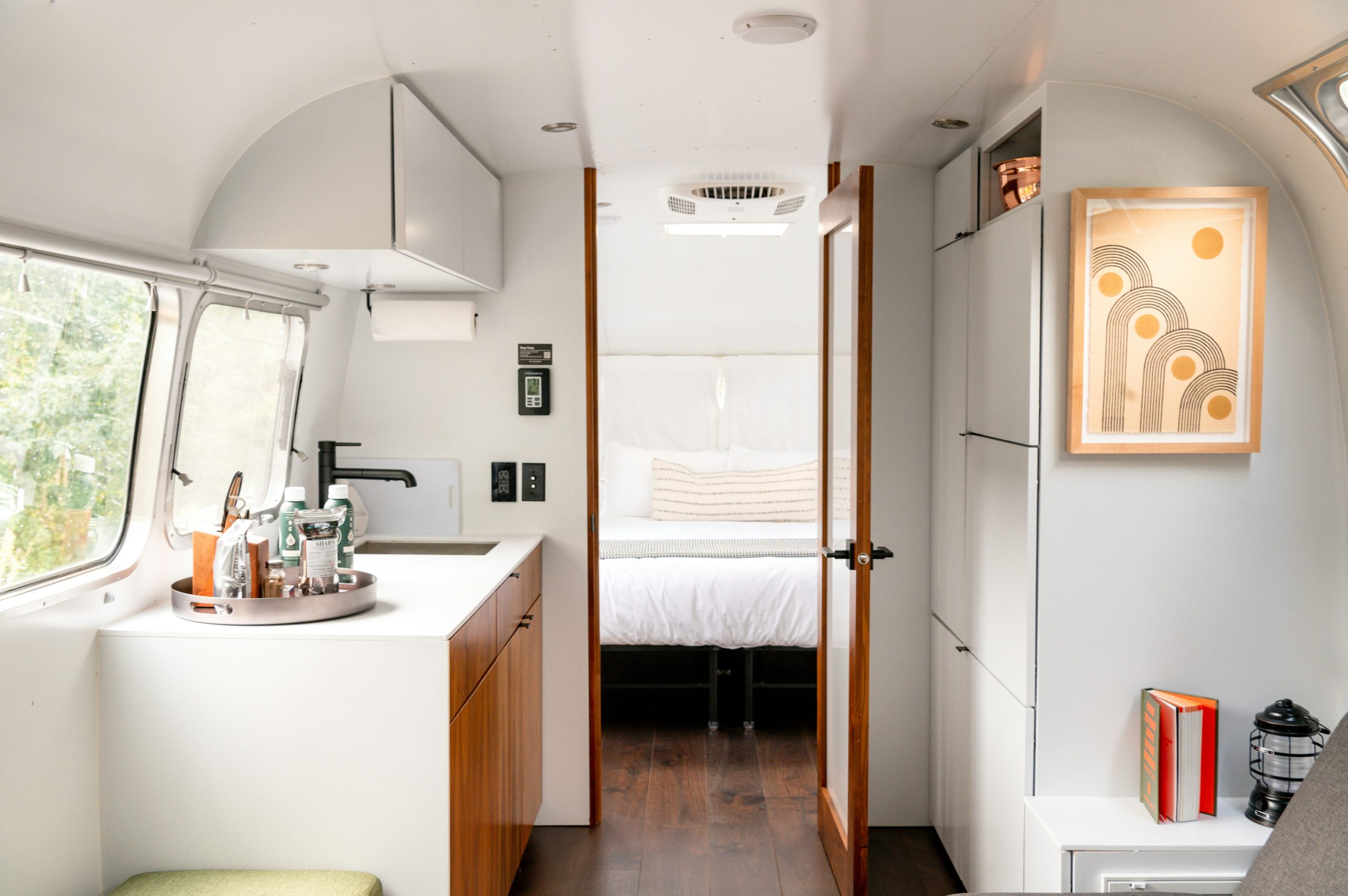 Glamping airstream interior design