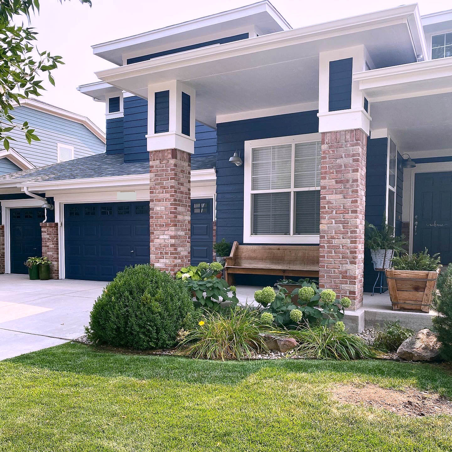 Hale Navy : How We Chose Our Exterior Paint Color » Grow Beauty With Ease