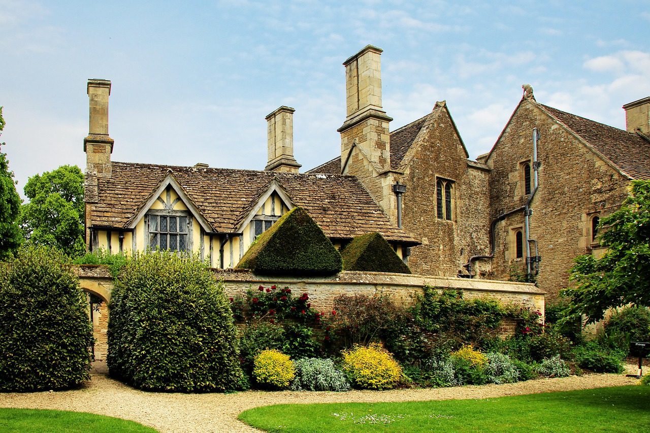 house, nature, residence, building, mansion, facade, great chalfield, manor, uk, garden, park, architecture, story, traditional, english, historical