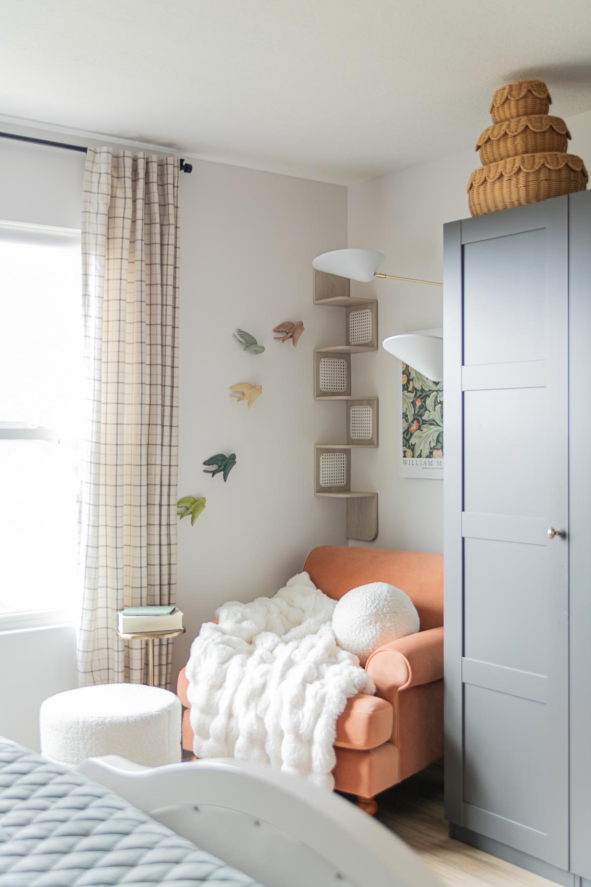 How to Create a Cozy Reading Nook in a Bedroom Corner - Caitlin Marie Design