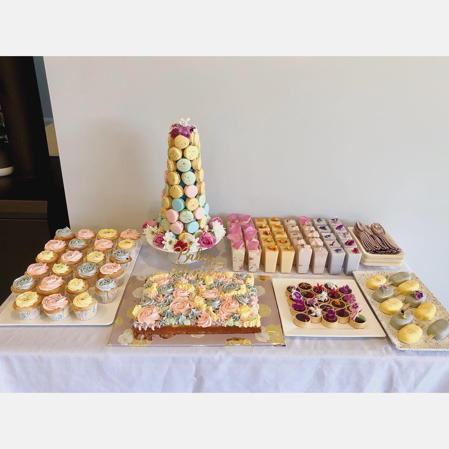 i made] baby shower dessert table : r/Baking