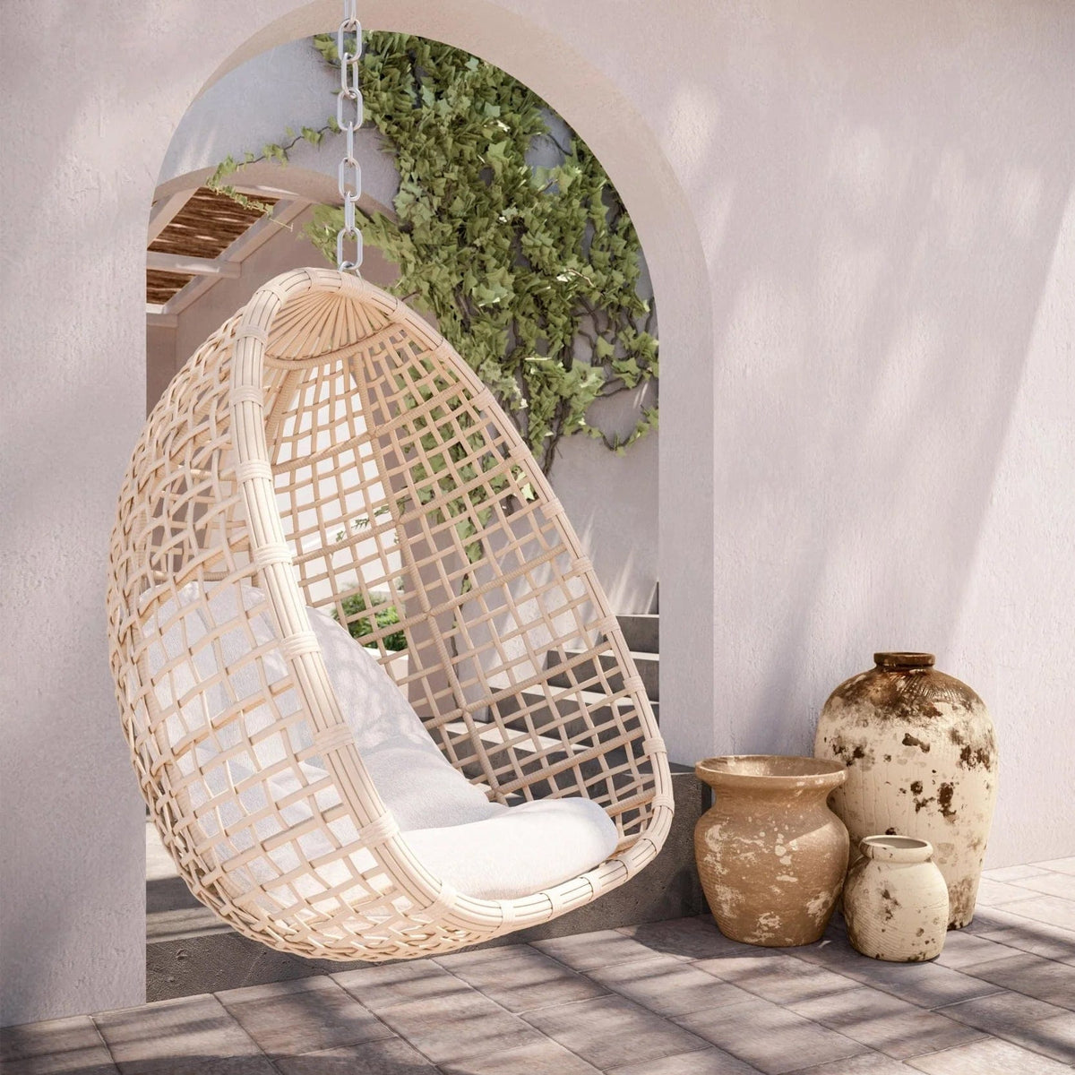 Kiawah Outdoor Hanging Chair – Meadow Blu