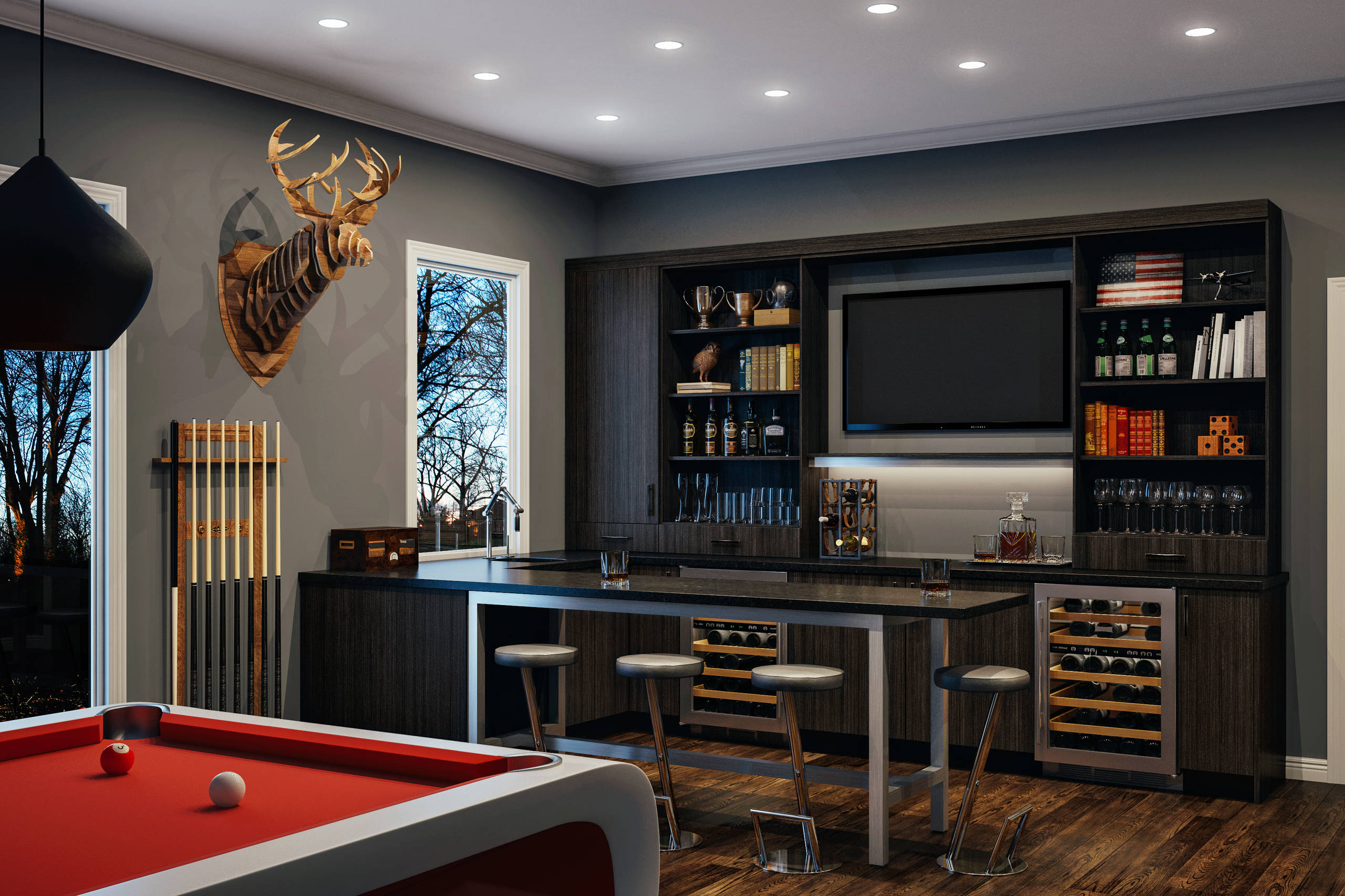 Man Cave Sport Theme - Photos & Ideas | Houzz