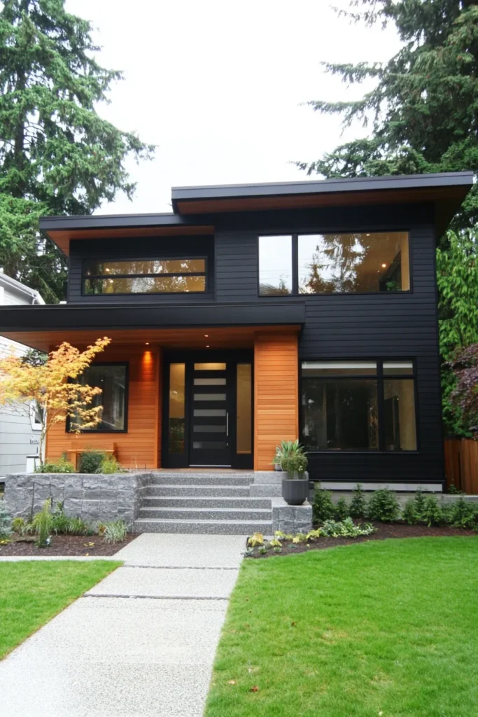 Modern Black House Exteriors That You Can't Take Your Eyes Off - Edward George