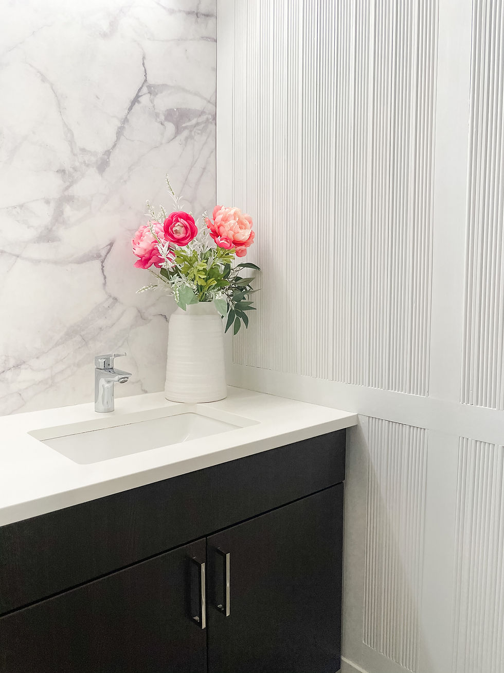 Modern Powder Room Reveal