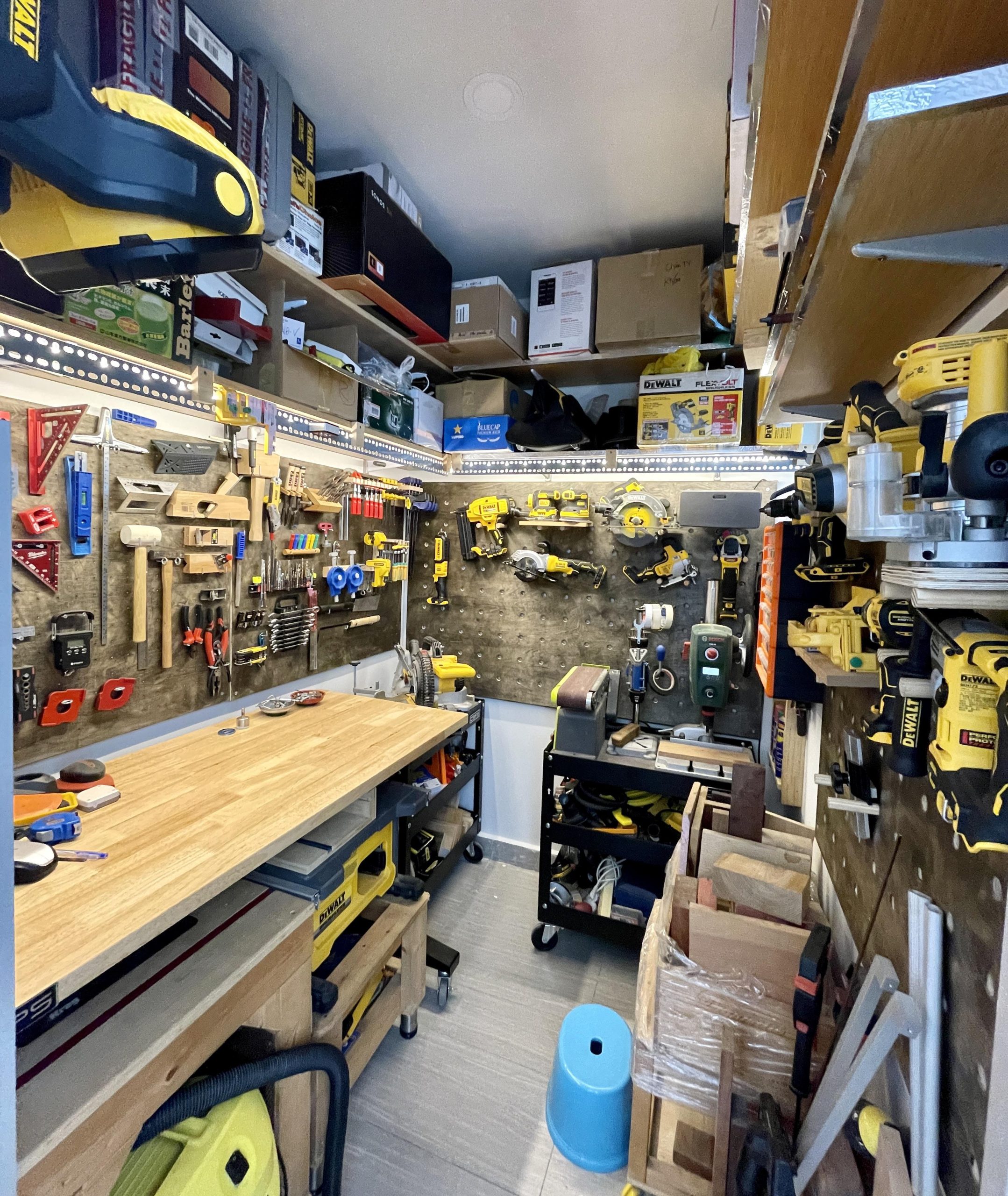 My tiny home workshop/storage/man cave. : r/Dewalt