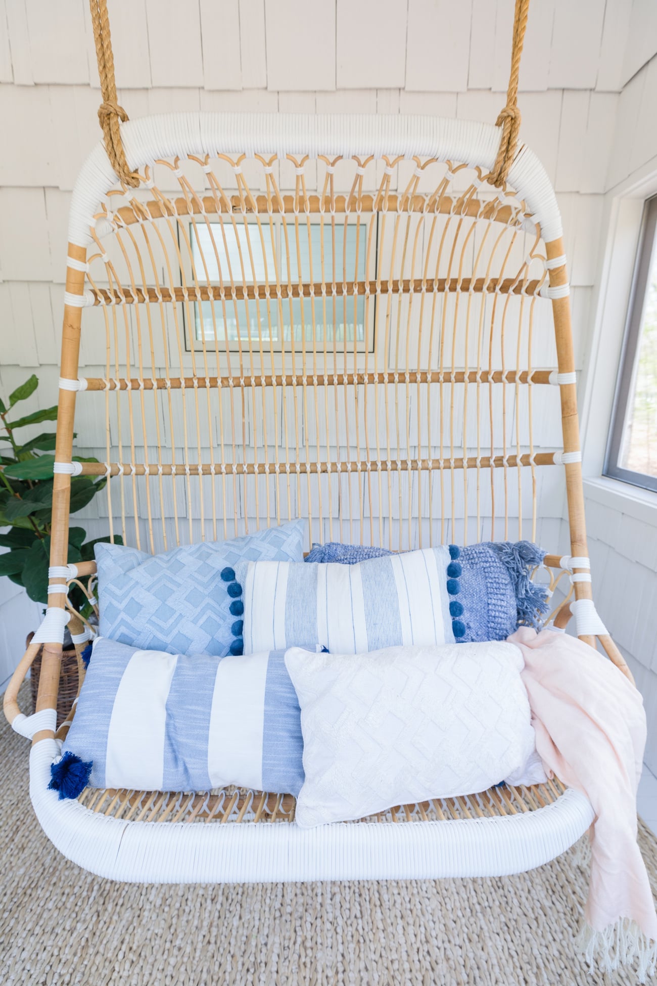 Our Hanging Chair - Lemon Stripes