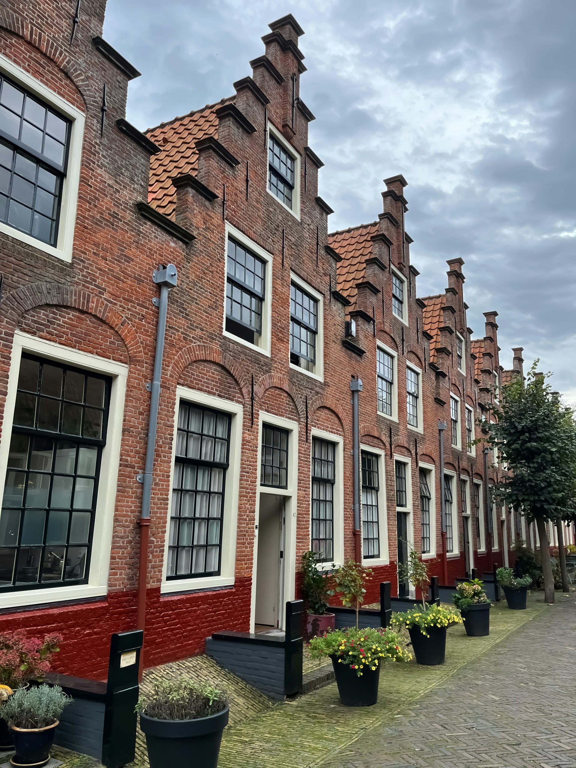 Reddish old town houses