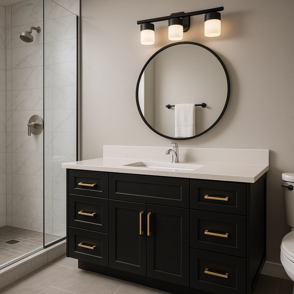 Remodel Your Bathroom with Dark Cabinets and Vanities | Cut2Size