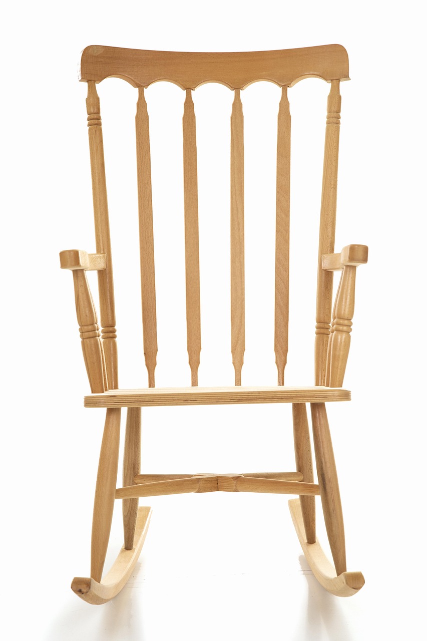 rocking, chair, wooden, new, armchair, to sit, furniture, house, nature, rest, old, relax, design, sitting, empty, fun, antique, decoration, garden, decor, relaxation, inner, couch