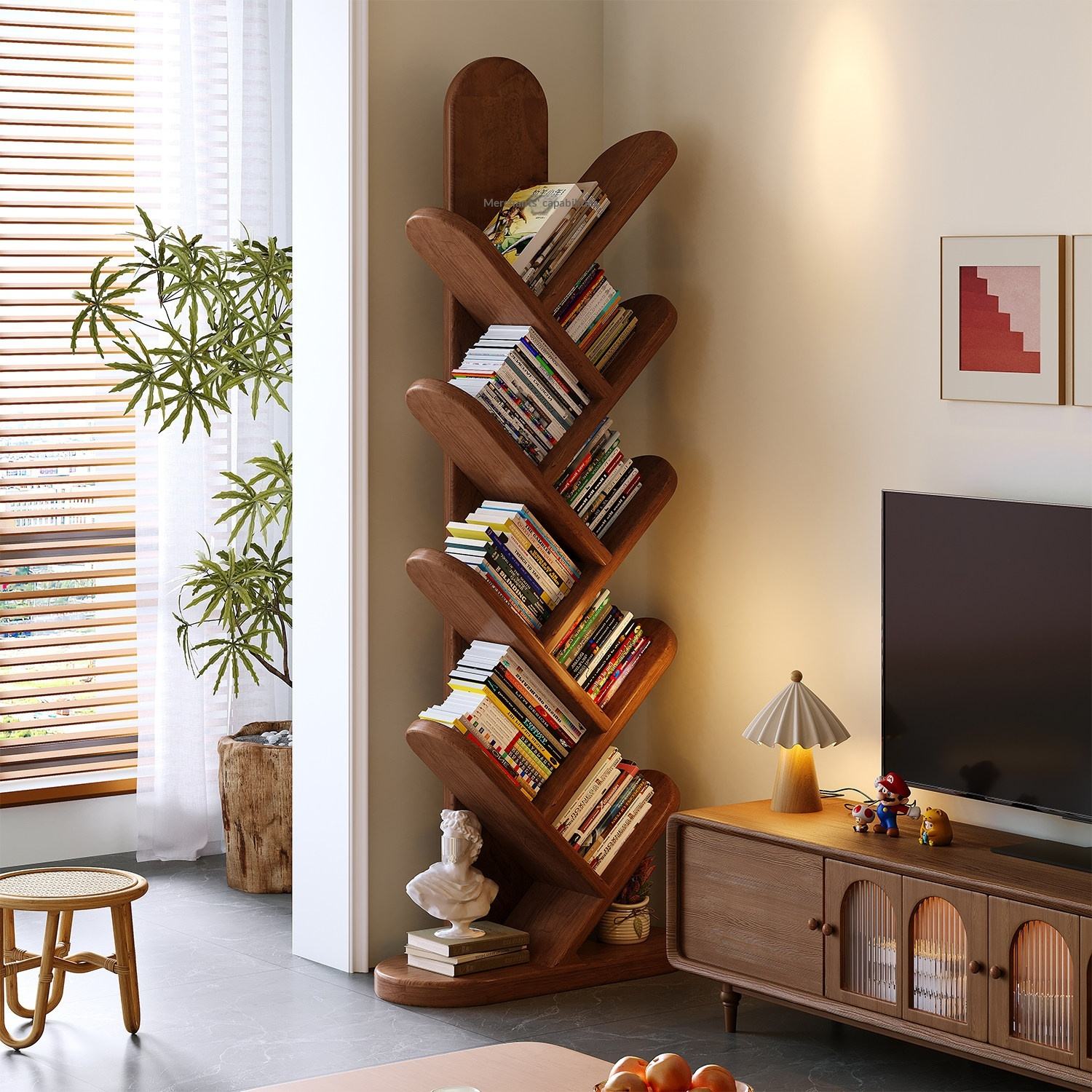 Rustic Wall Corner Shelf Wooden - Stylish Storage Solutions