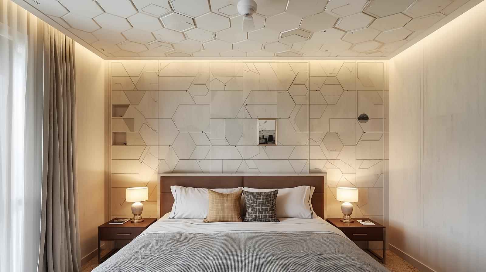 Small Bedroom POP Design with Tiles and Ceiling Ideas