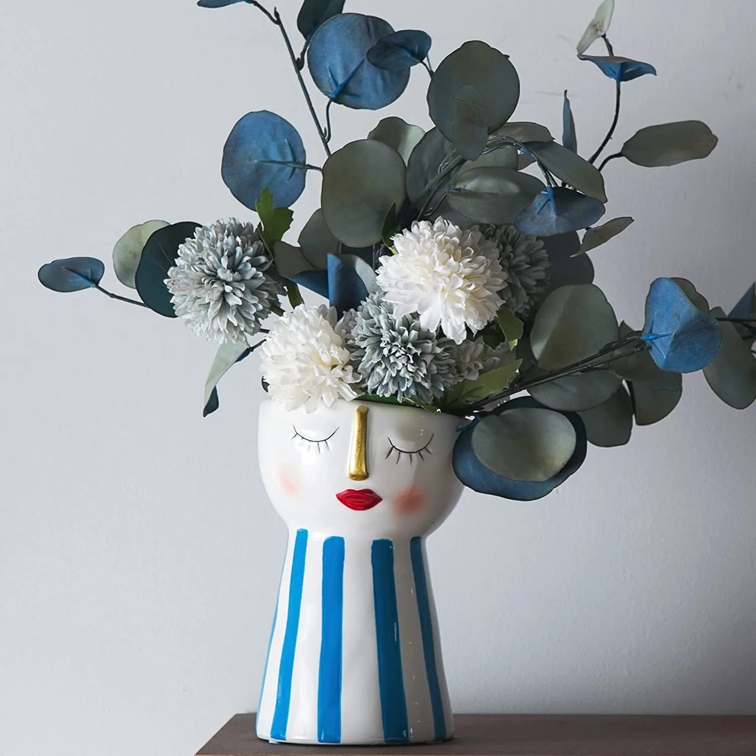 Small Ceramic Vases Set Of Decorative Face... From Ddmyearth, $136.94 | DHgate.Com