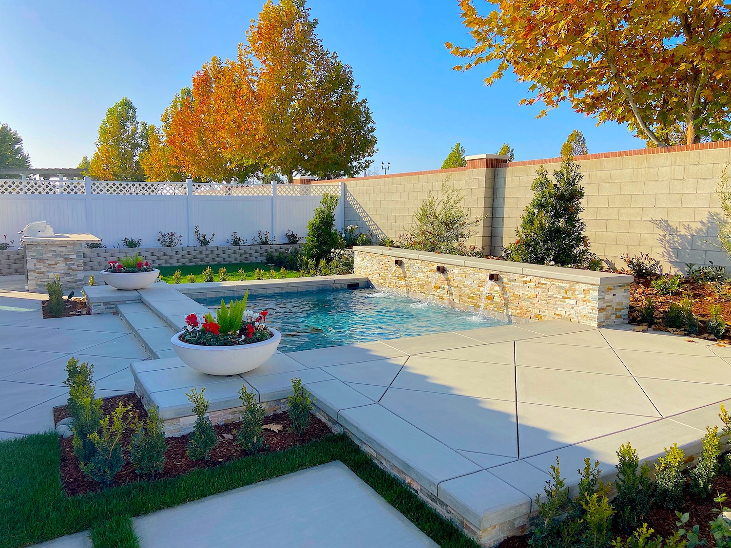 Small Yard Packs Big Punch with New Swimming Pool & Landscape Design – Monji Landscape Companies