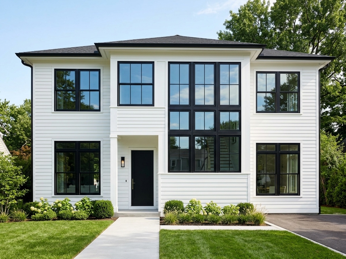 White House with Black Trim: 15 Design Ideas for 2026 | Paintit.ai