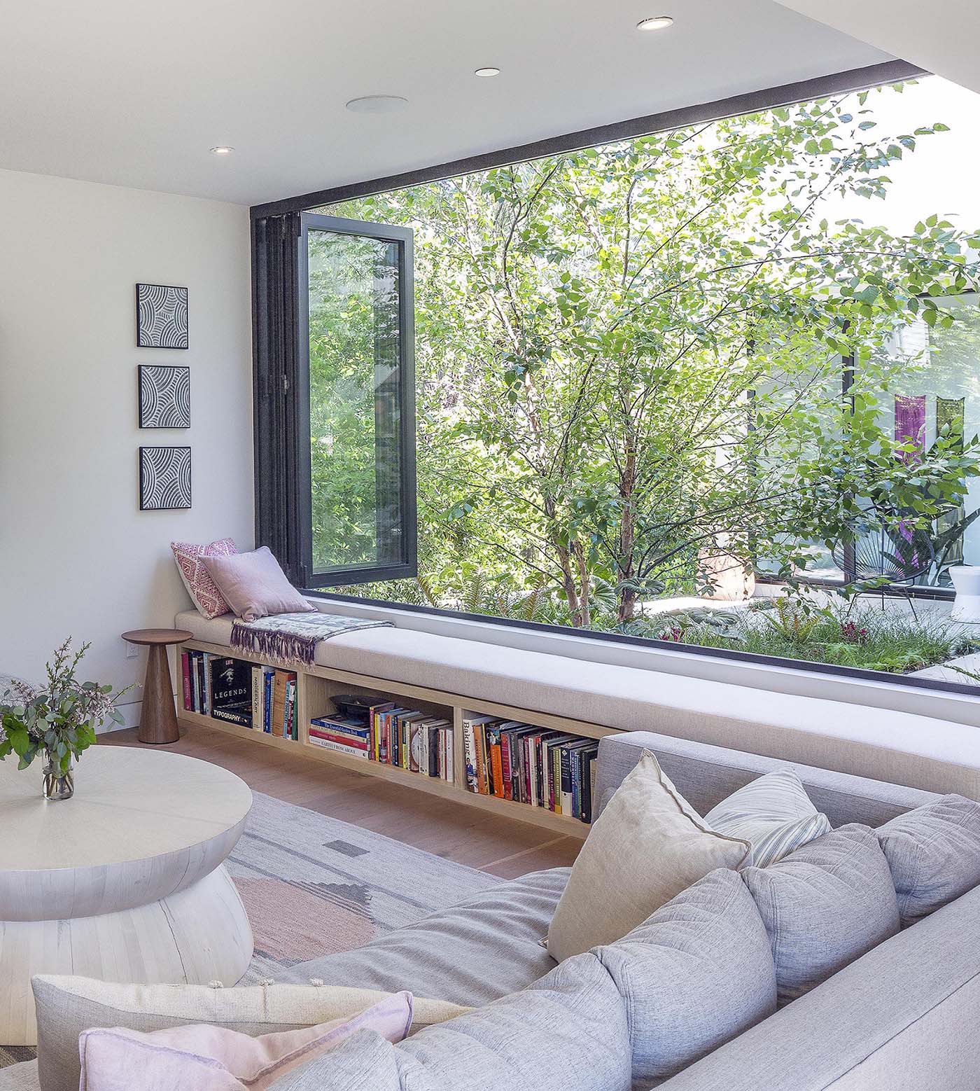Window Benches Create An Opportunity For Additional Storage Space Inside This New Home