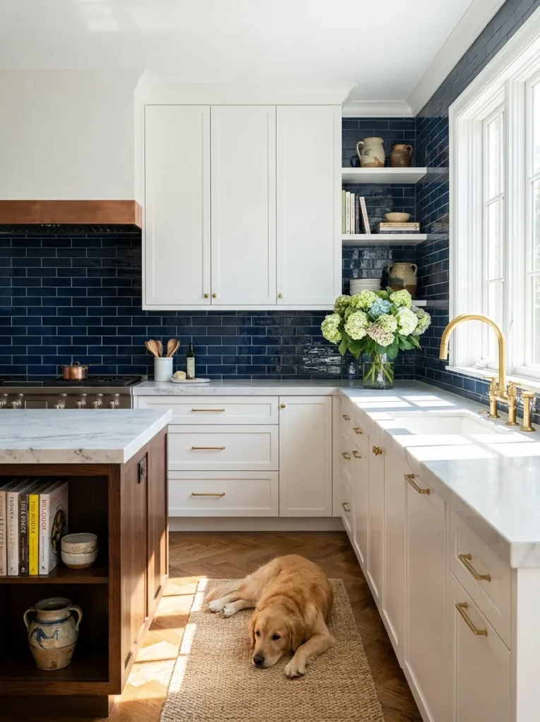 10 Colorful Backsplash Ideas for White Kitchen Cabinets (Bold Look) - zoraventra.com