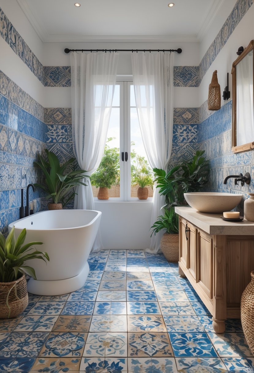 10 Gorgeous Mediterranean Bathroom Tile Ideas That Wow