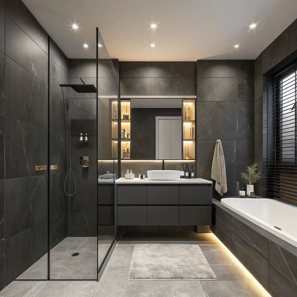 15 Elegant Dark Luxury Bathroom Ideas for a Bold Statement