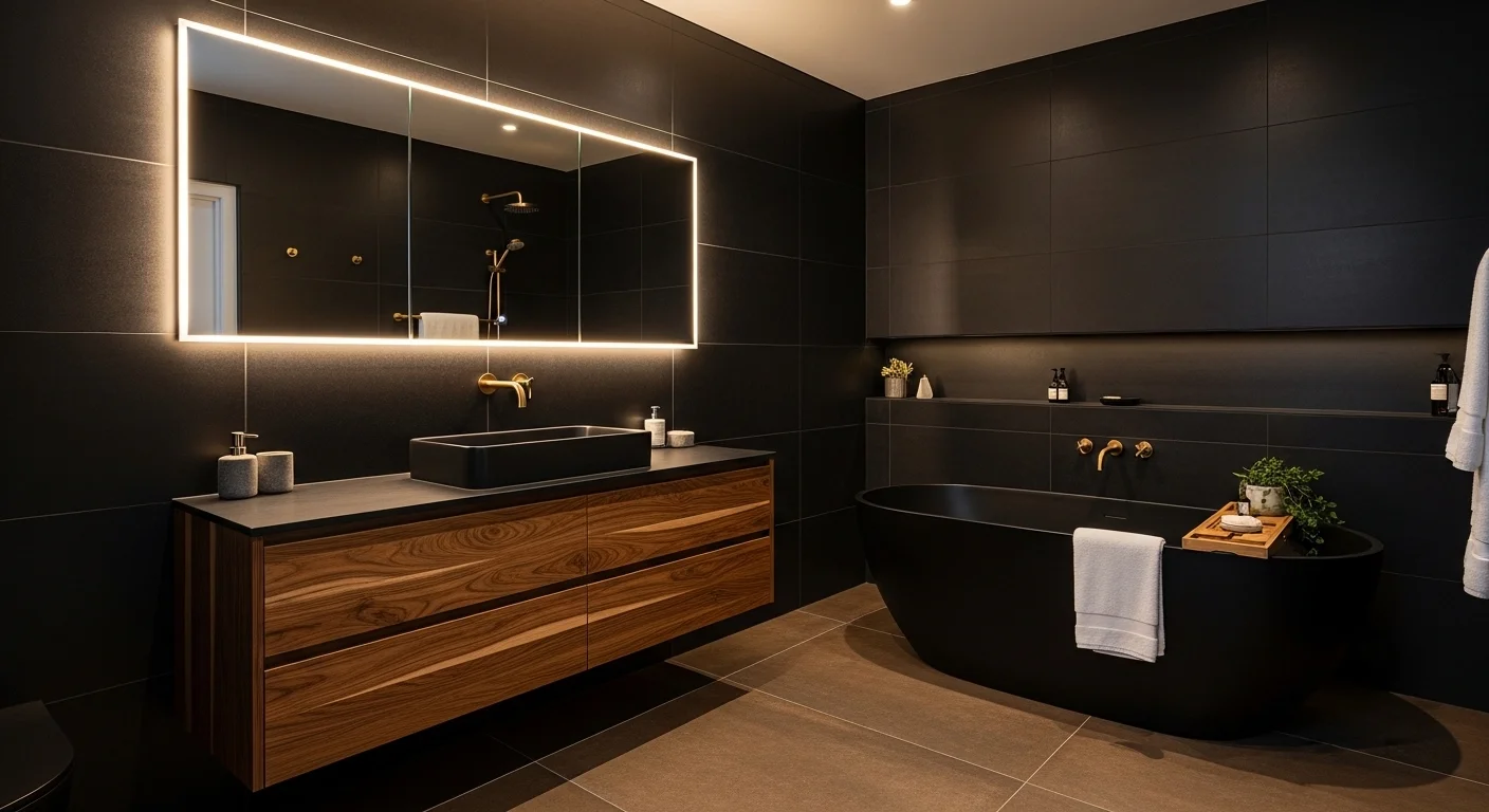 19 Black and Brown Bathroom Ideas for a Bold & Moody Space
