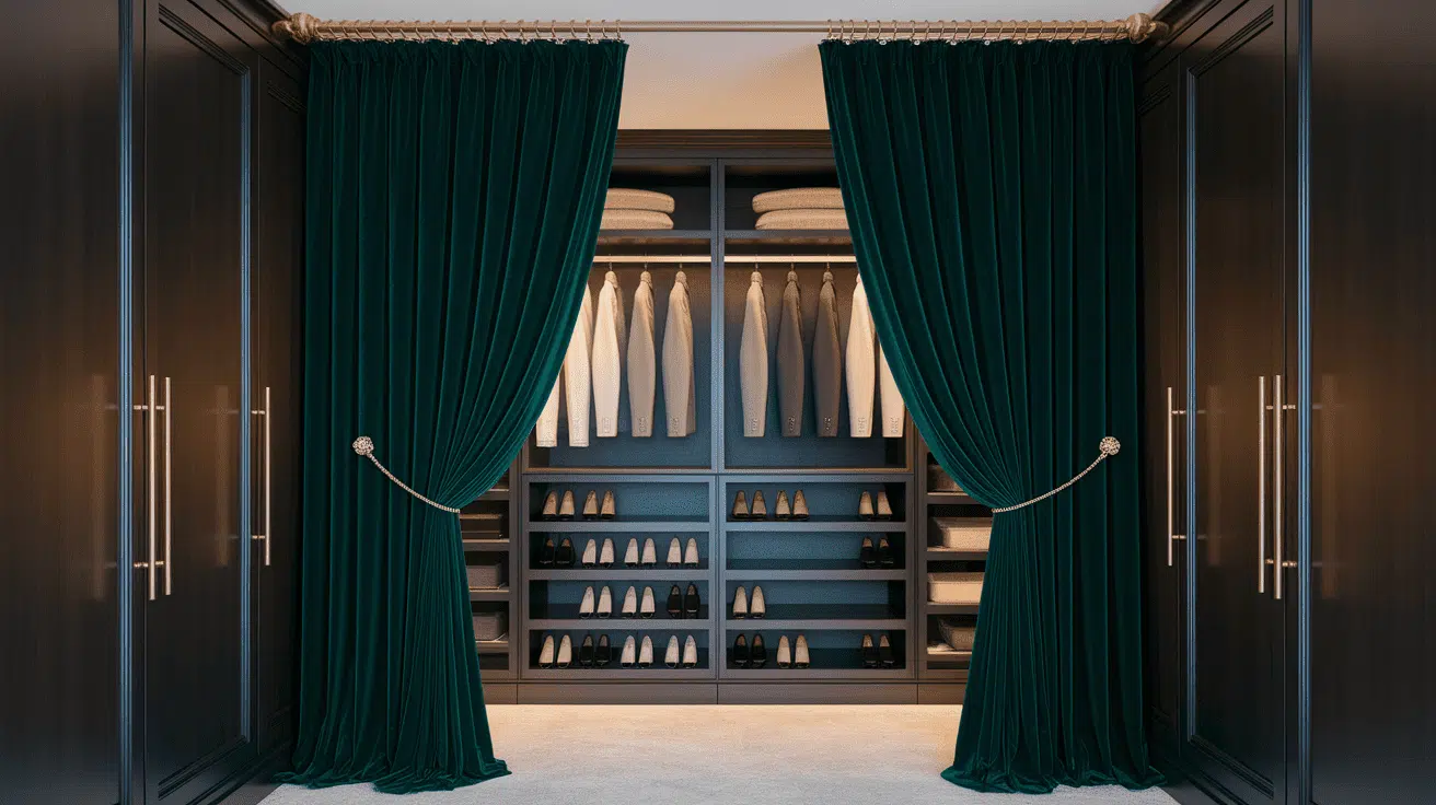 27 Stylish Curtains for Closet Door Solutions - Enthralling Gumption