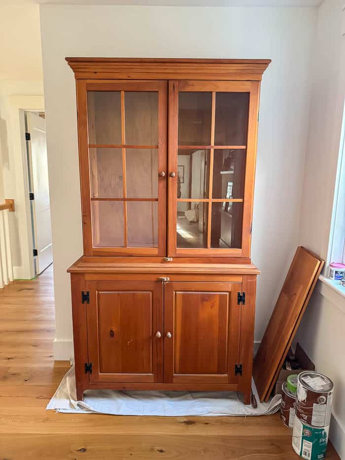 A Facebook Marketplace Hutch Makeover That Fits Our Space - Rooms For Rent blog