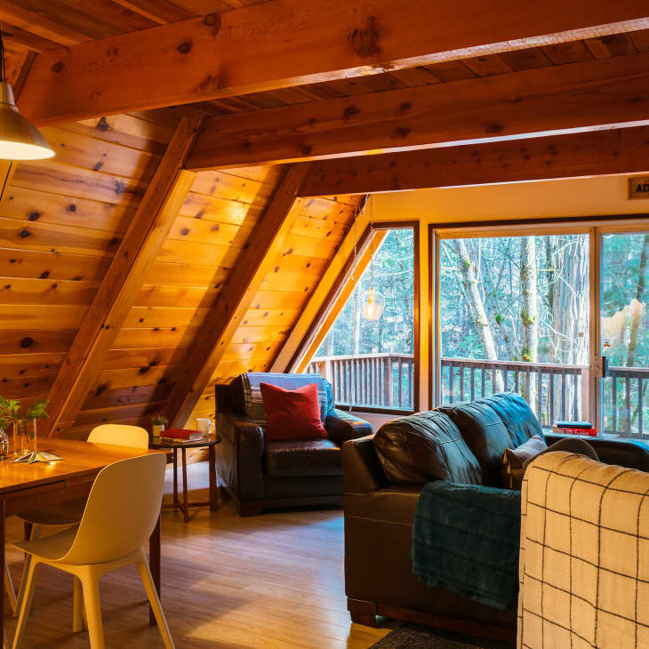 A-Frame Cabin Rustic Modern Decor Tour | Apartment Therapy