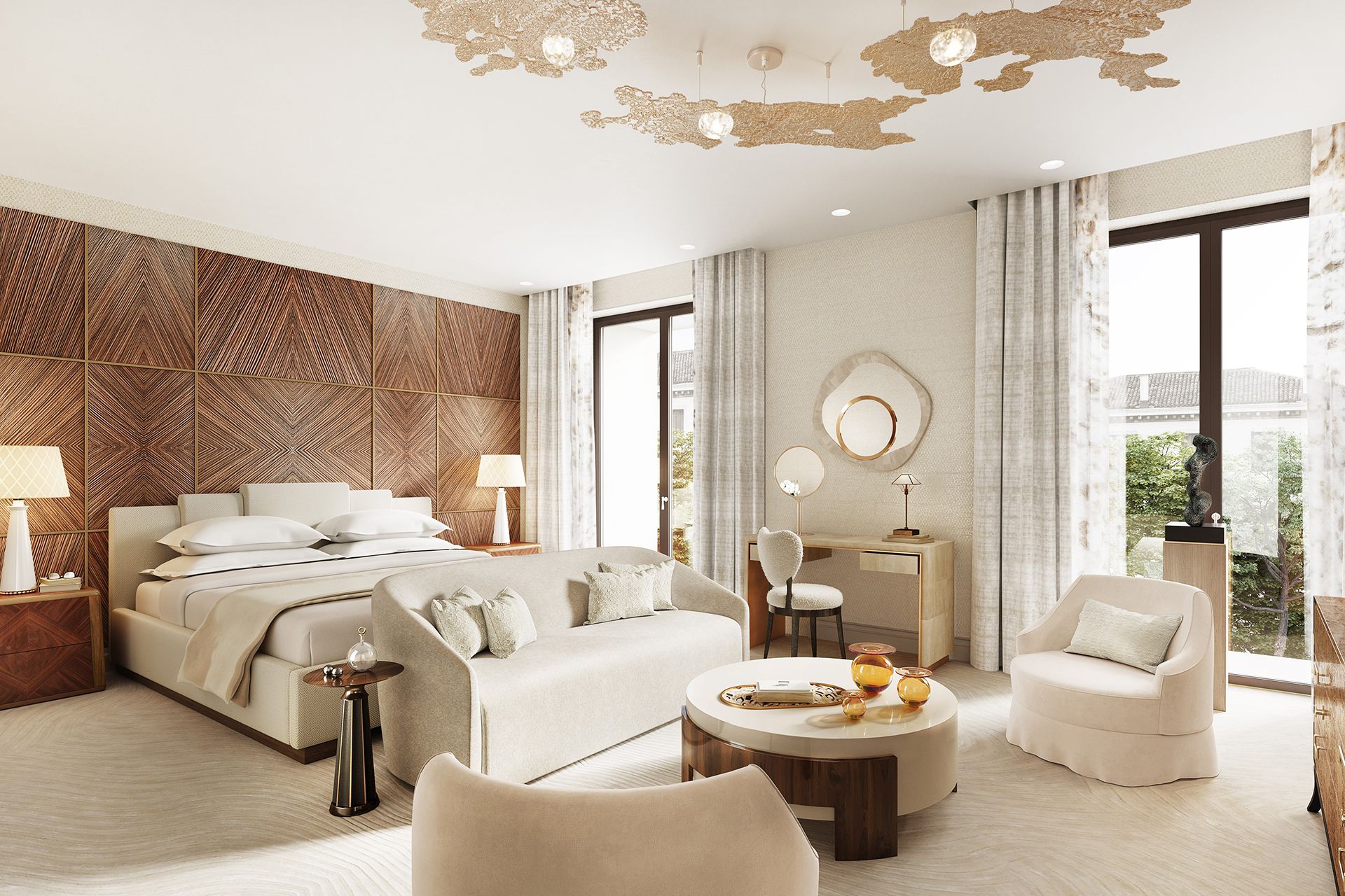 A luxurious bedroom by Janine Stone | House & Garden