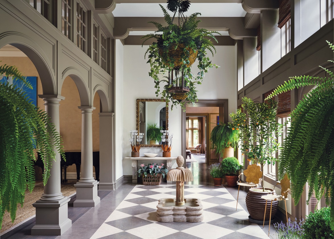 A Tudor Revival Mansion in Connecticut Brims with Distinctive Decor and Wall-to-Wall Personality