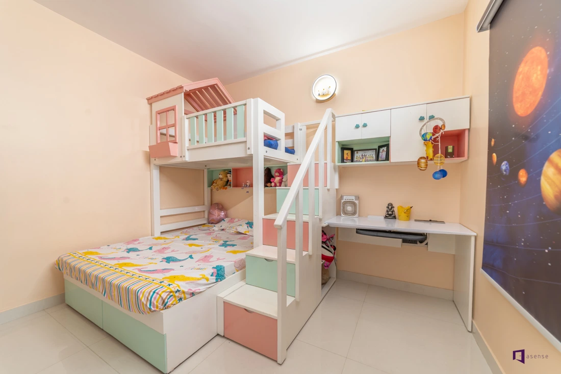 Asense | Top 7 Space-Saving Kids Bedroom Interior Design for Indian Homes 2025