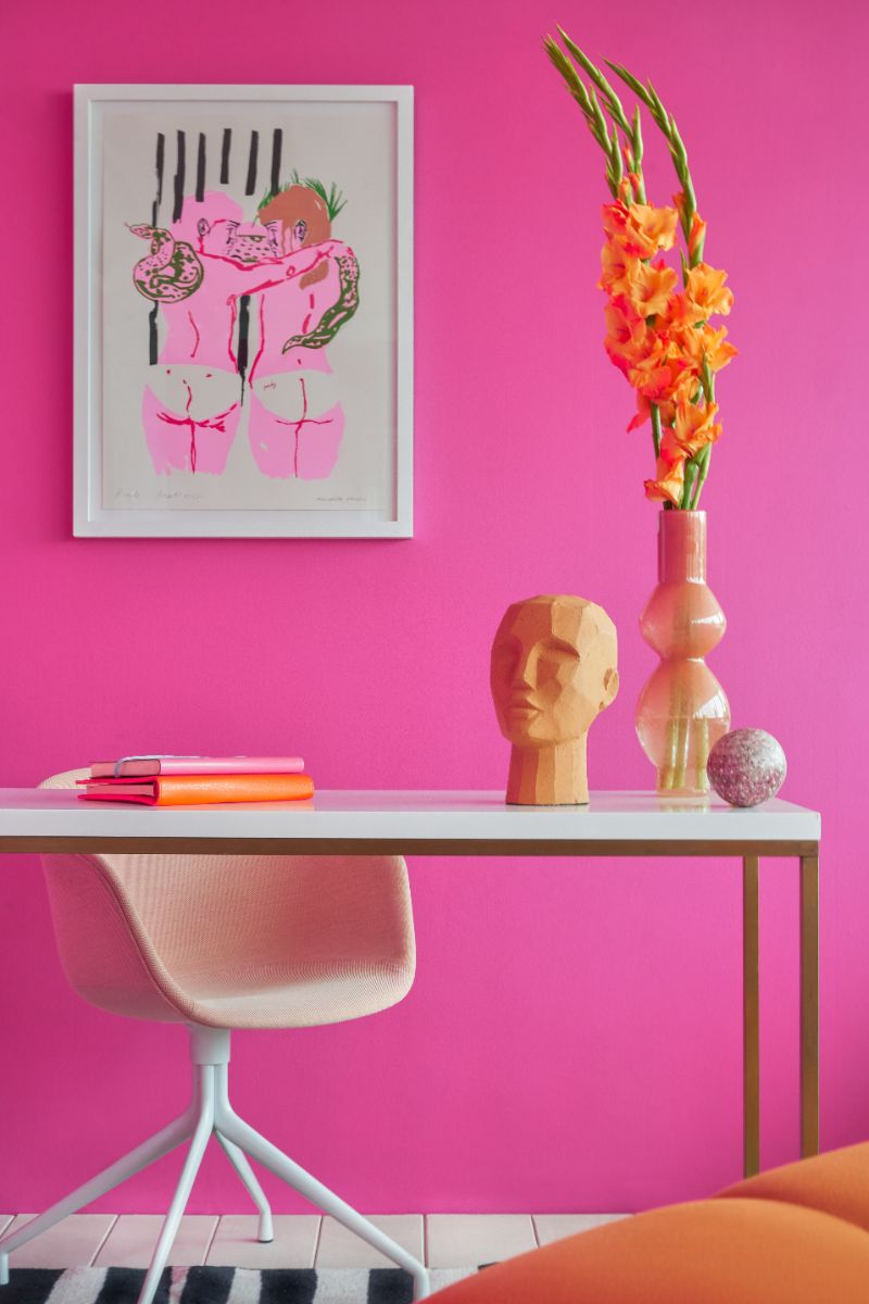 Barbiecore Interiors: Hot Pink - Ftt-006™ - is Mylands' Colour of the