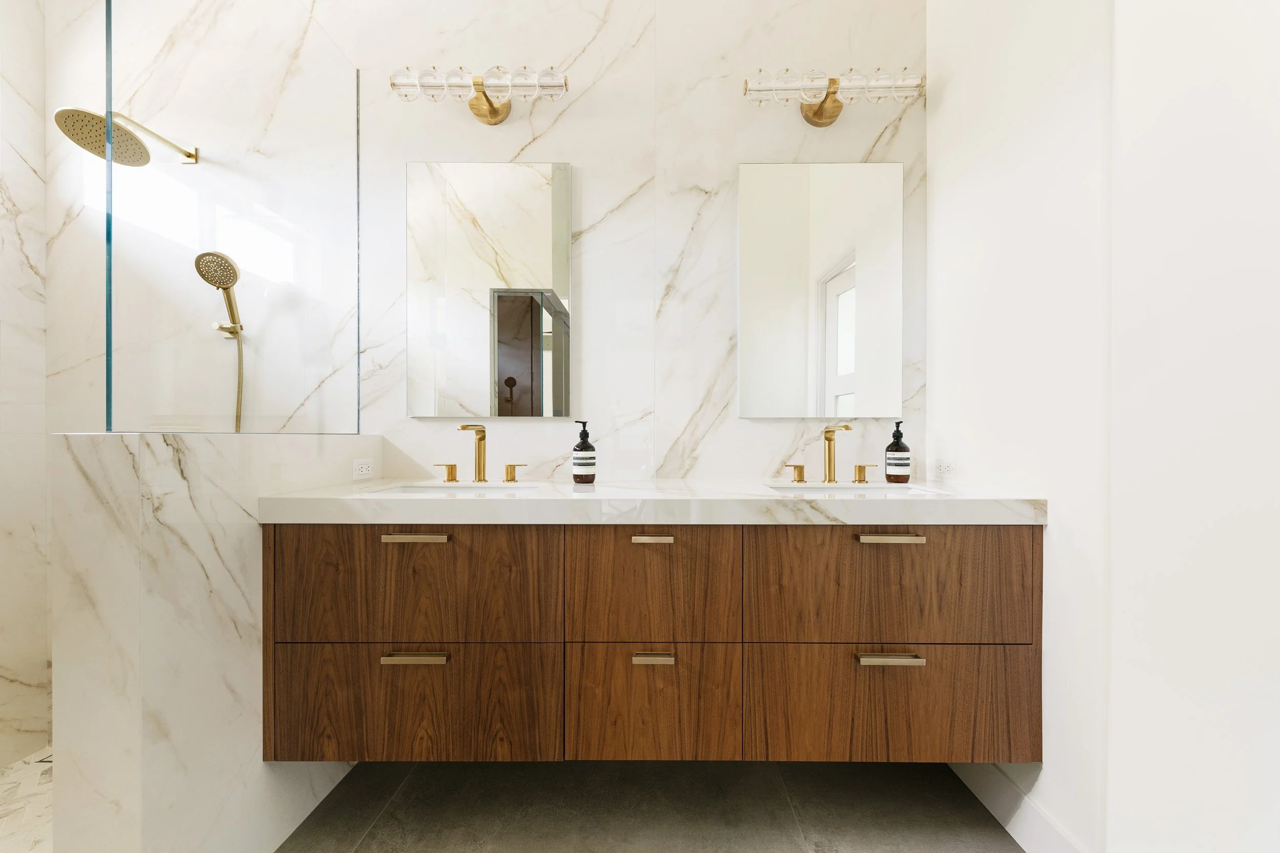 Calacatta Retreat Primary Bathroom Remodel | Luxury Spa Bathroom Design — HONEYCOMB HOME DESIGN