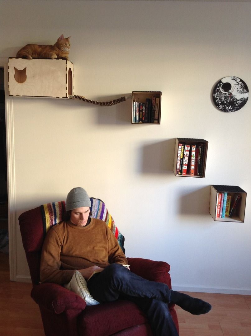 Cat Shelves and Hideaway : 3 Steps (with Pictures) - Instructables