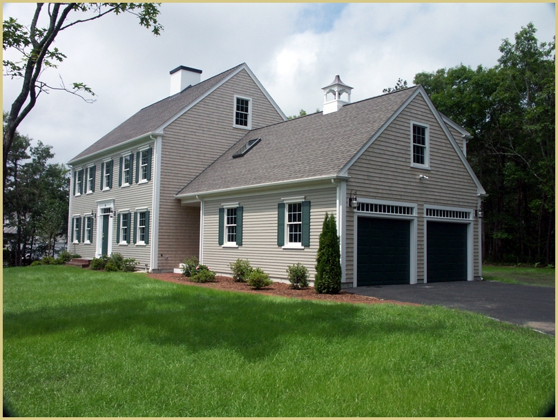 Classic Cape home with back deck and attached garage – R.W. Anderson & Sons, Inc. Builders