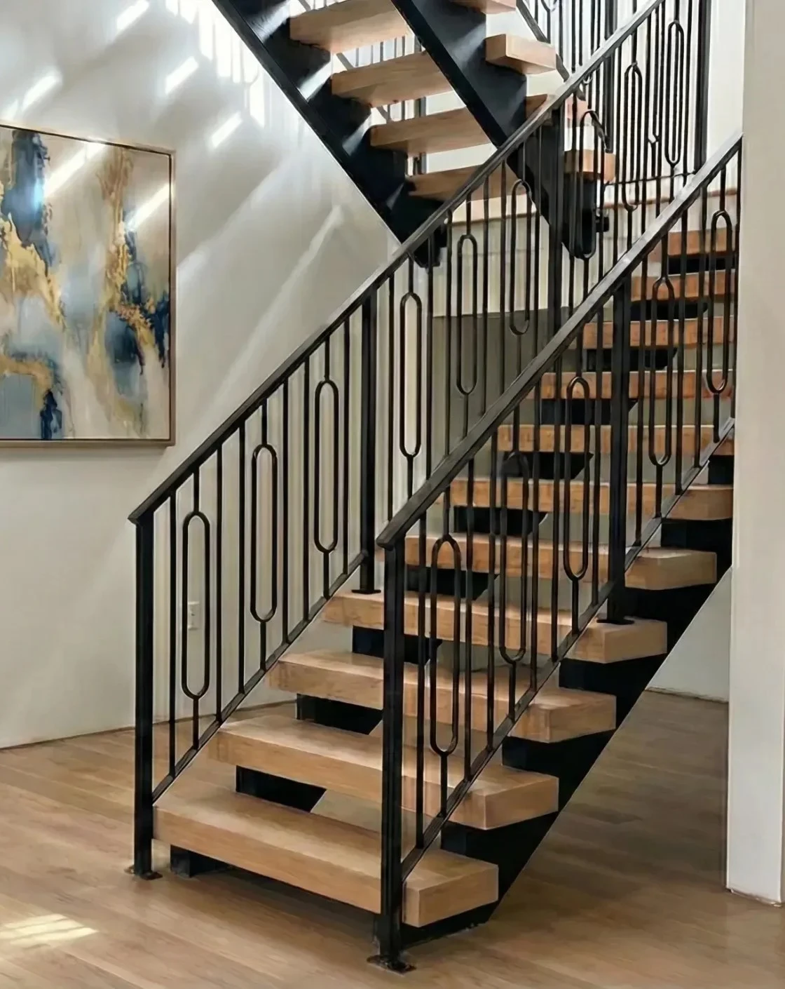 Custom Floating Stairs | Seattle, WA | Custom Railings WA