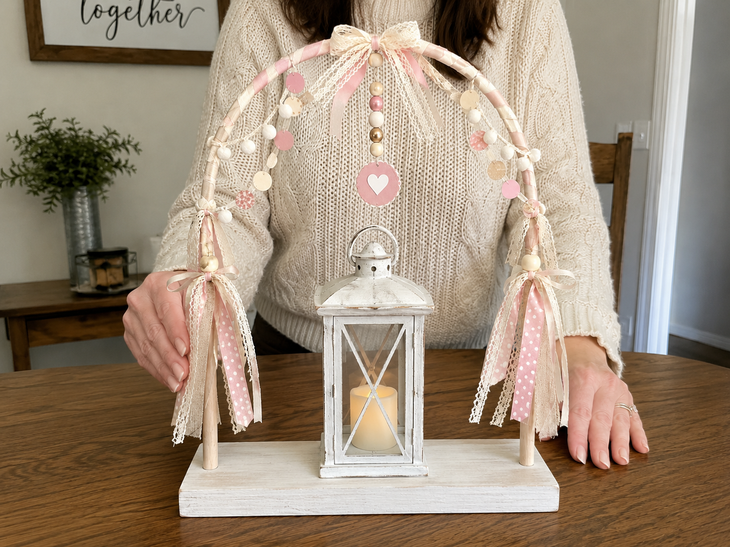 Dollar Tree Pastel Lantern Arch Party Centerpiece - Dollar Tree Craft