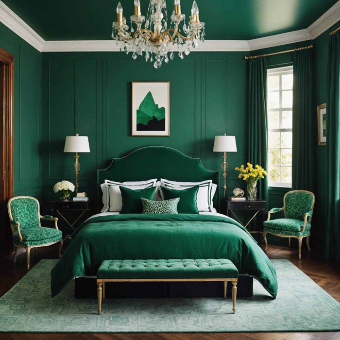 Emerald Green Green Bedrooms Color Schemes 17 Dark Green Bedroom Ideas For A Serene Sleep Sanctuary