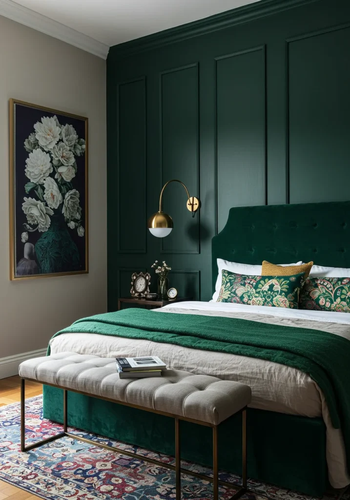 Emerald Green Green Bedrooms Color Schemes 17 Dark Green Bedroom Ideas For A Serene Sleep Sanctuary