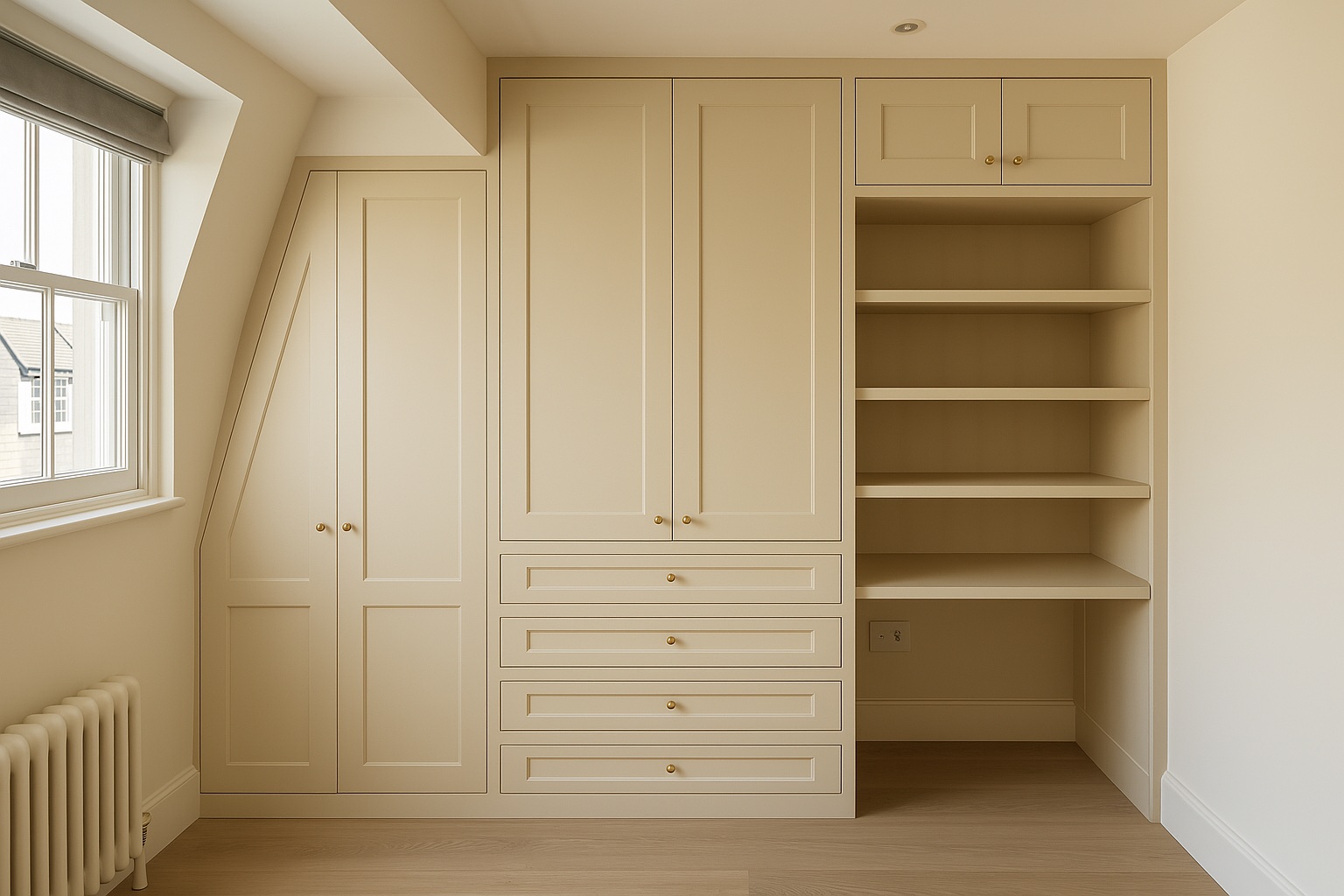 Fitted Sloping Ceiling Wardrobes London | Urban Wardrobes