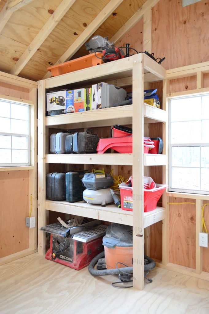 How To Build Easy DIY Garage Shelving | Young House Love