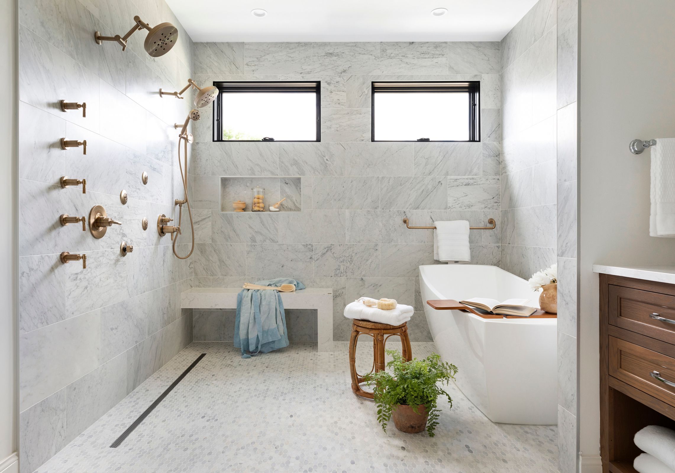 How to Design a Master Bathroom that Feels like a Luxury Hotel | Bria Hammel Interiors