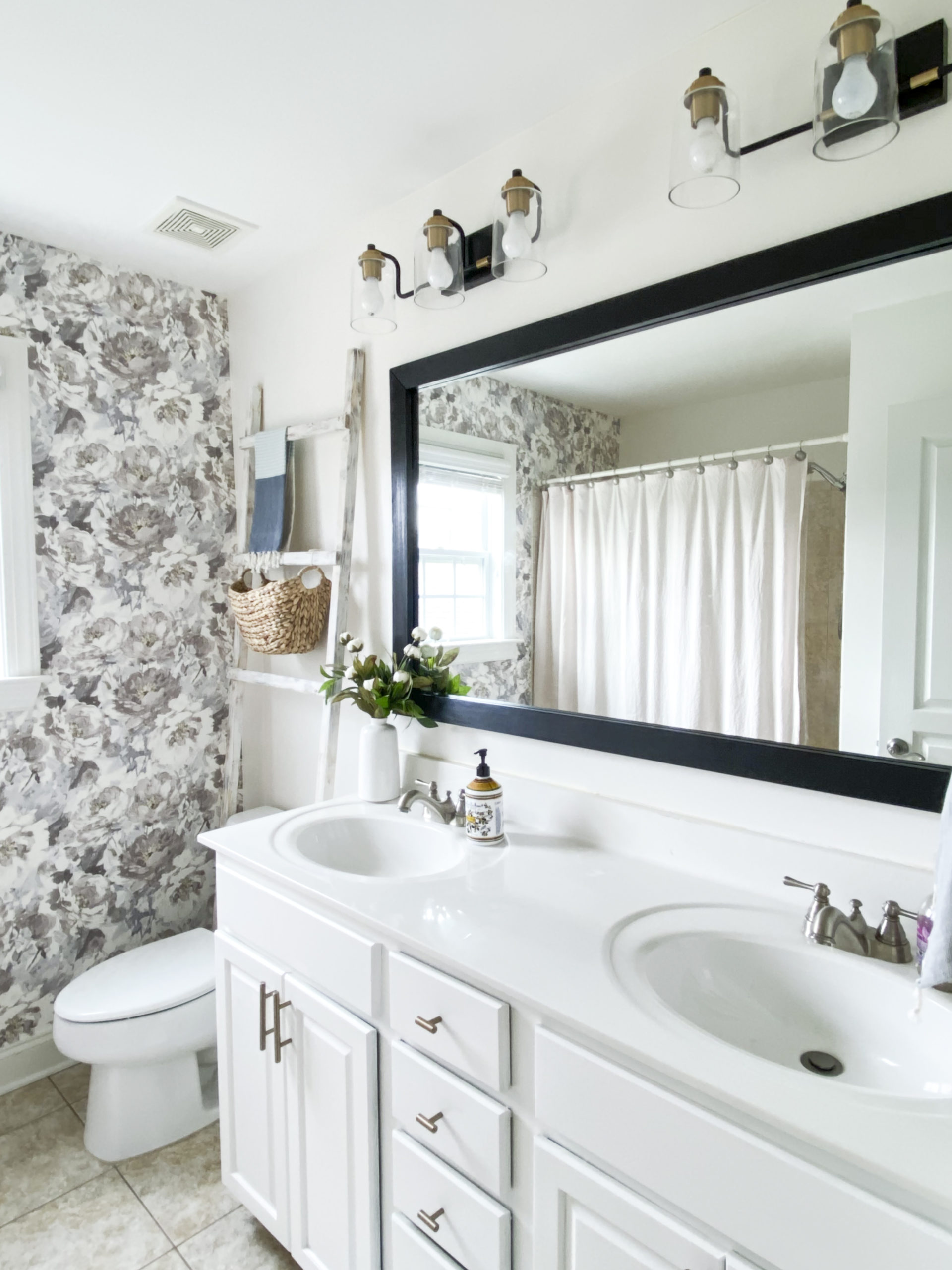 How to Frame a Bathroom Mirror - Love Your Abode